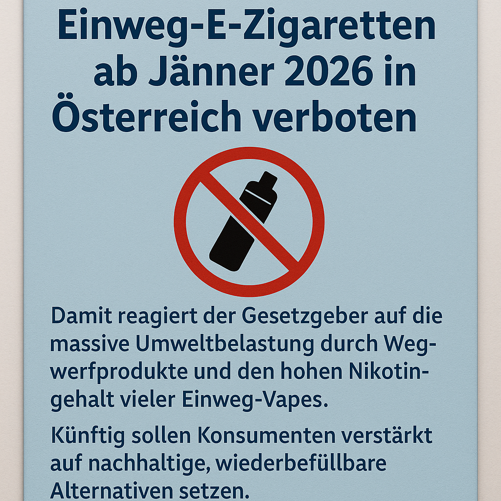 Verbot von Einweg-Vapes
