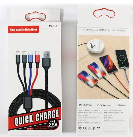 USB A auf 2xUSB-C / 1x Lightning / 1x USB Micro