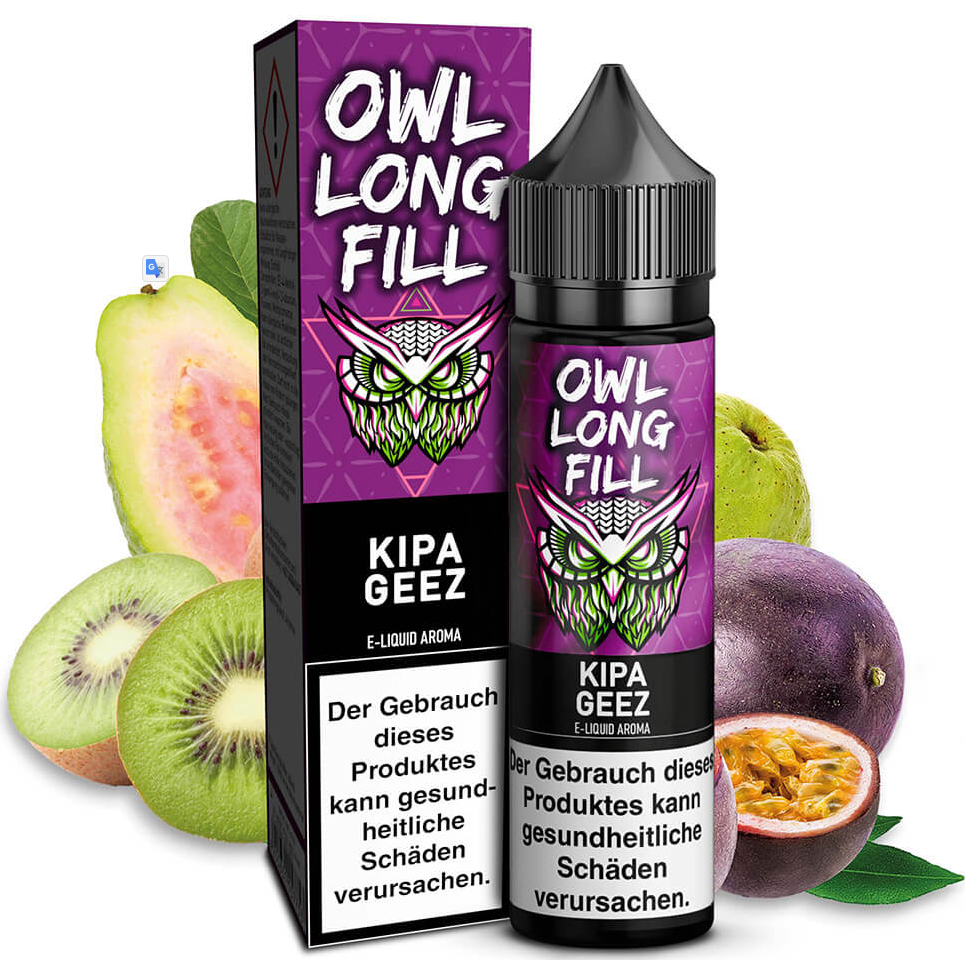 OWL Salt Kipa Geez (Kiwi Passionfruit Guava) – 10ml Aroma (Longfill)