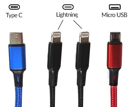 [P0023938] USB A auf 1xUSB-C / 2x Lightning / 1x USB Micro