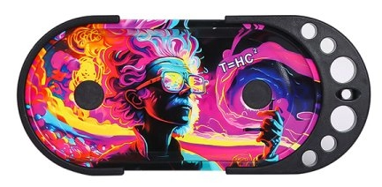 [P0024060] Rolling Tray Console "Einstein" 28.5x19x1.5cm (Motif 4)